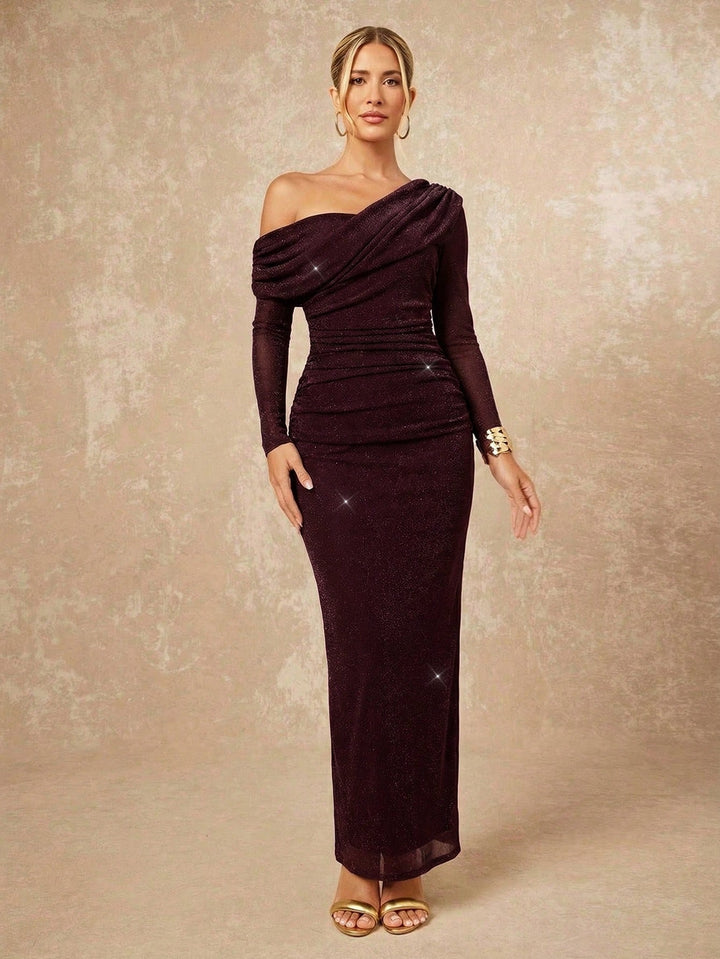 Rochie maxi SHEIN, vișiniu