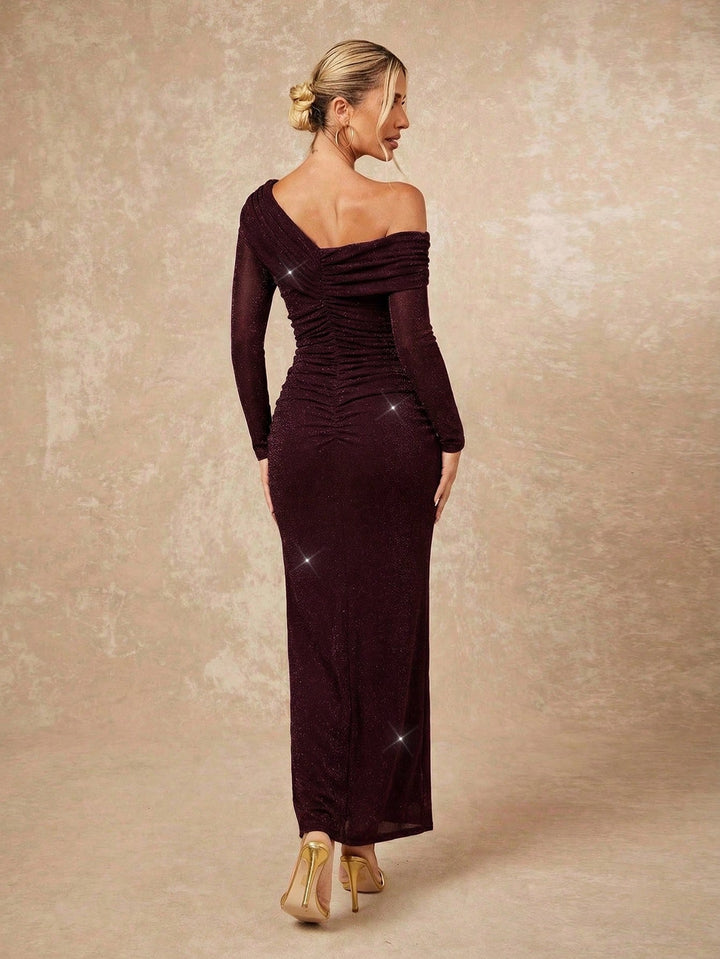 Rochie maxi SHEIN, vișiniu