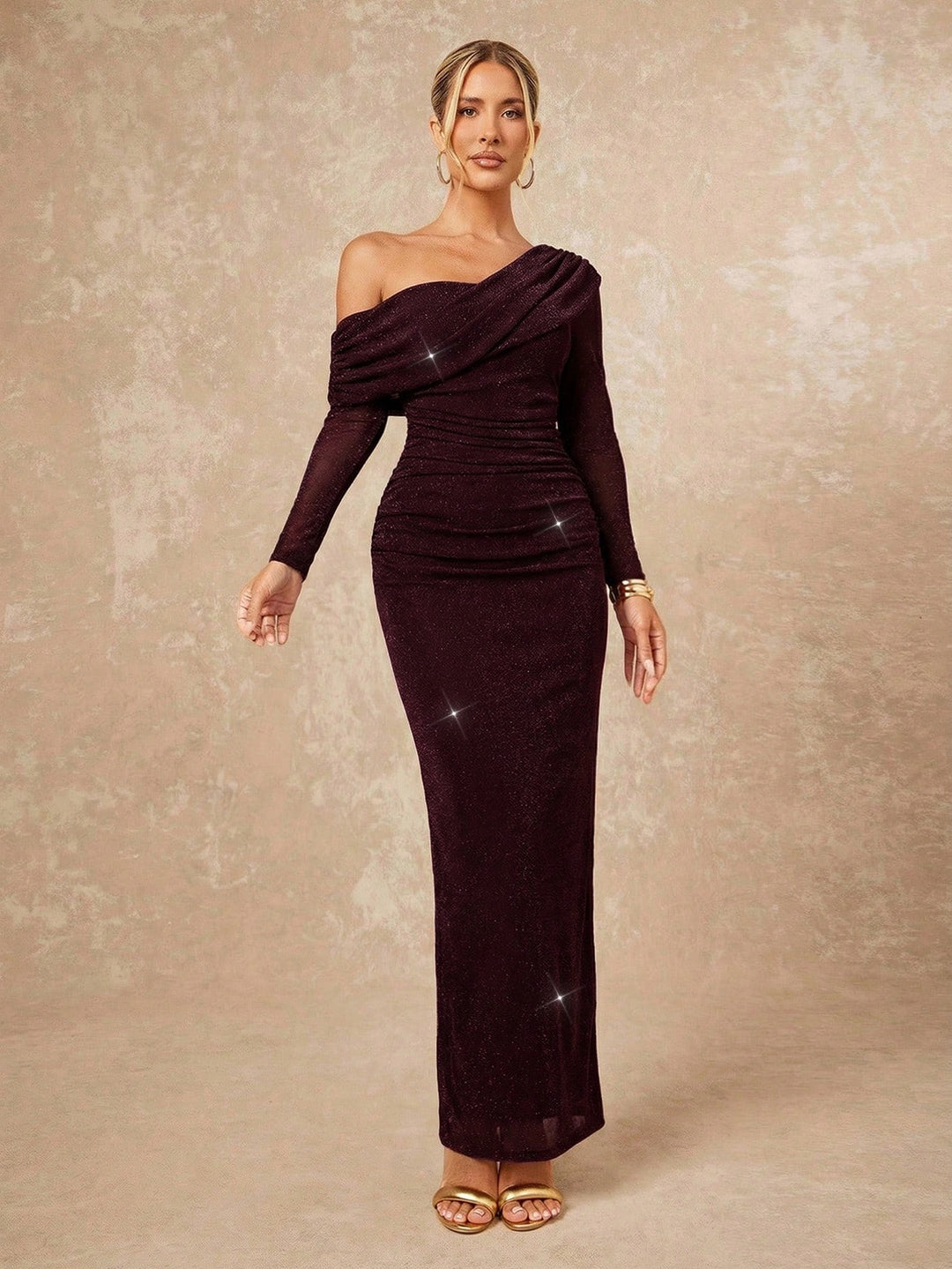 Rochie maxi SHEIN, vișiniu