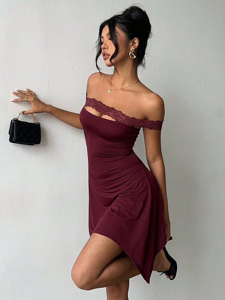 Rochie mini SHEIN, vișiniu
