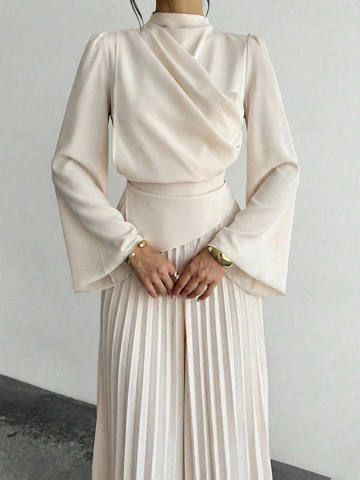 Rochie maxi SHEIN, crem