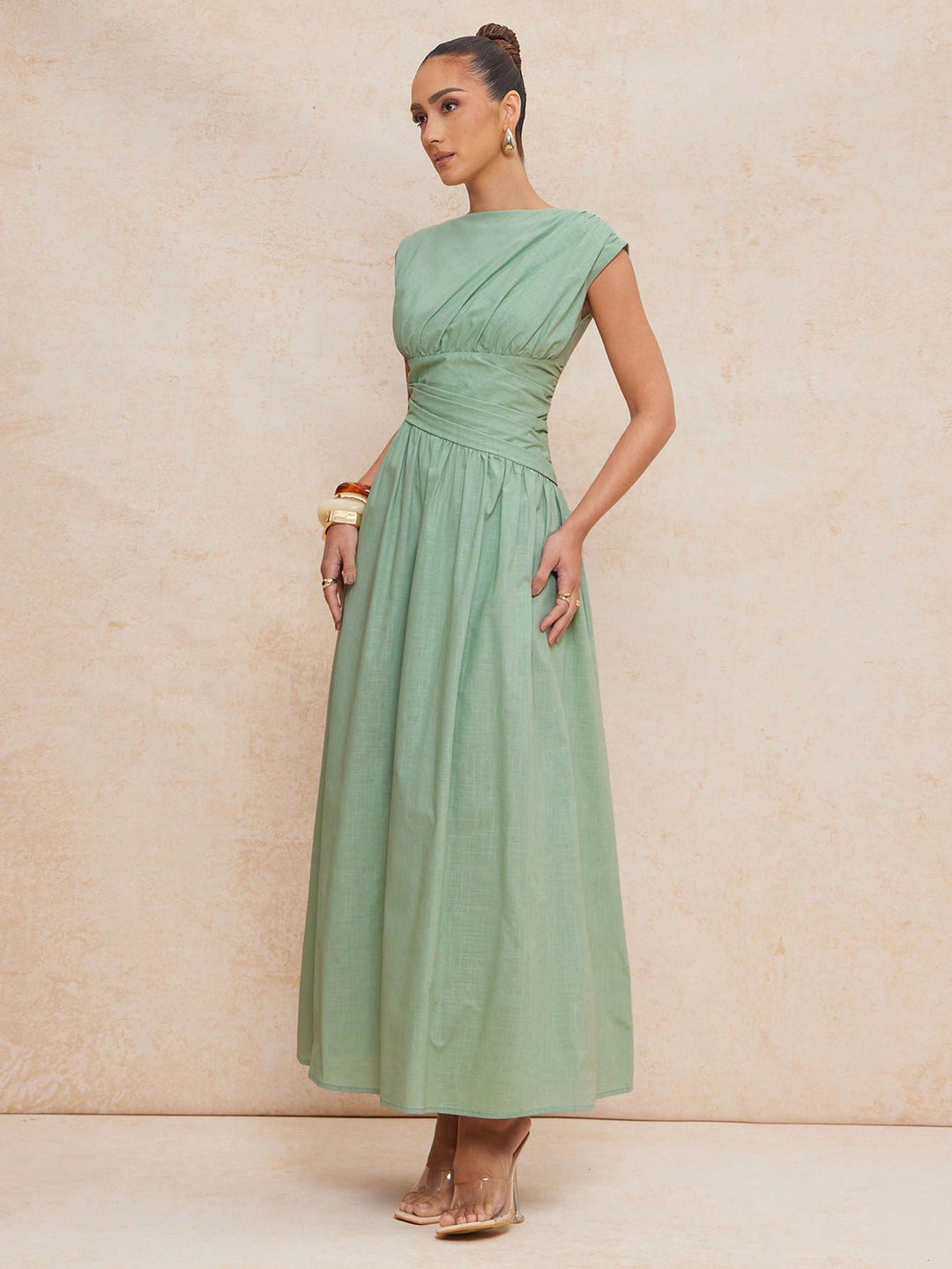 Rochie maxi SHEIN, verde