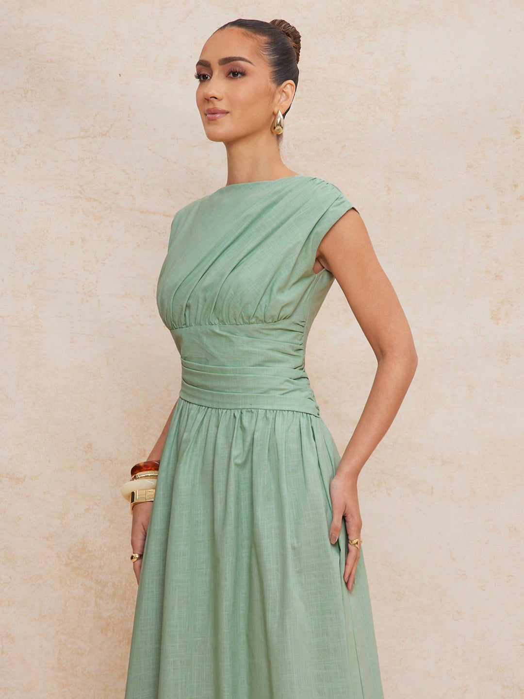 Rochie maxi SHEIN, verde