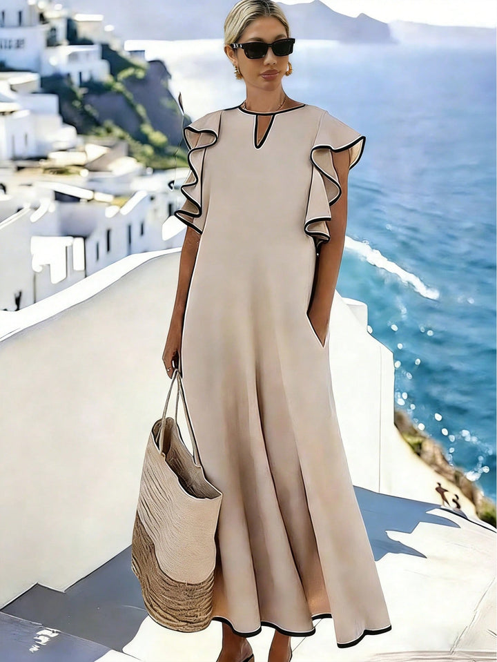 SHEIN maxi ruha, bézs
