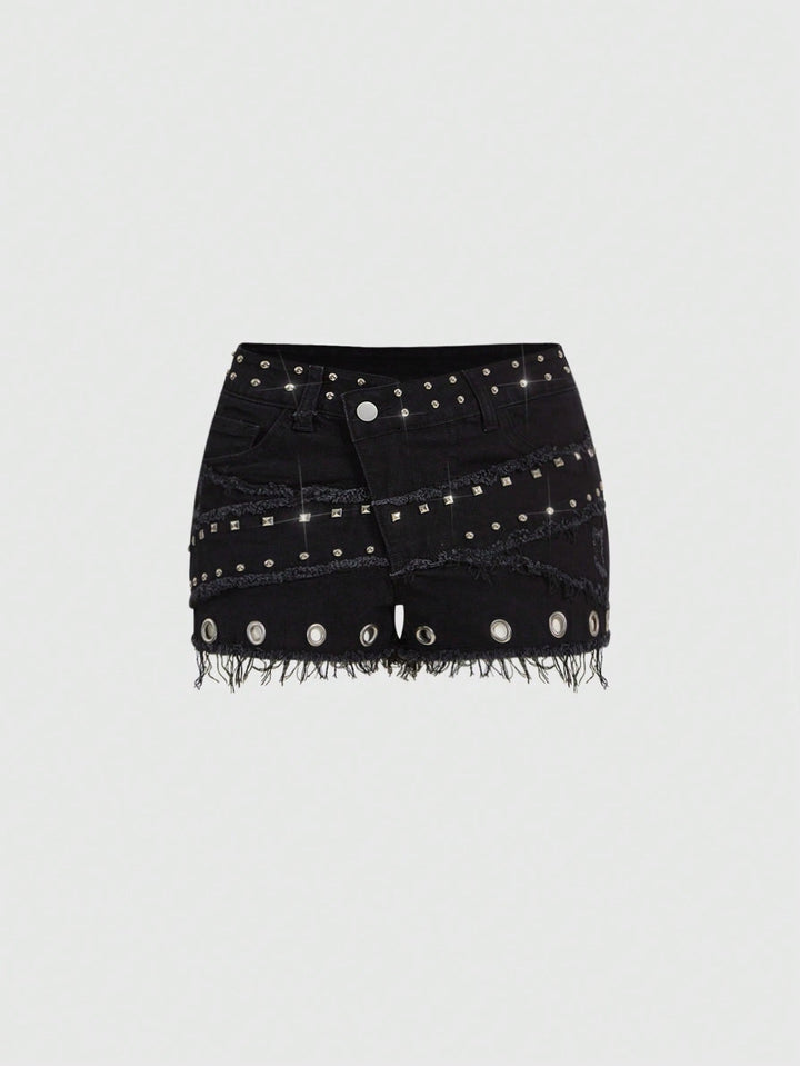 Pantaloni scurți SHEIN, negru