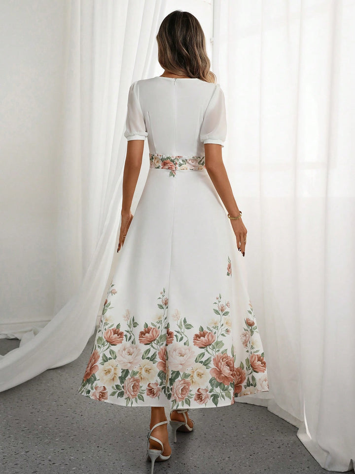 Rochie maxi SHEIN, alb