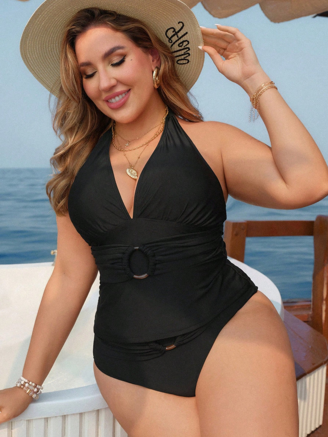 Costum de baie SHEIN, negru
