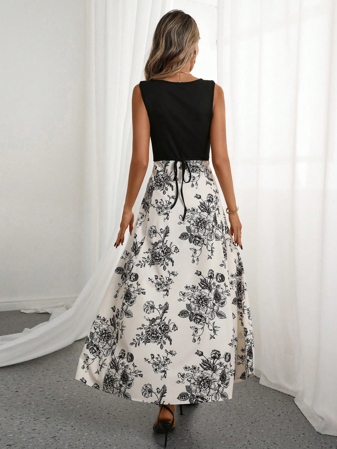 Rochie maxi SHEIN, alb