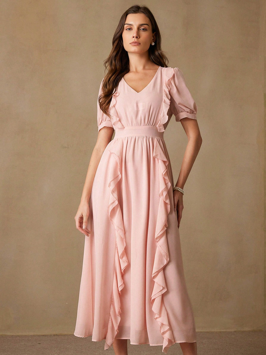 Rochie maxi SHEIN, roz