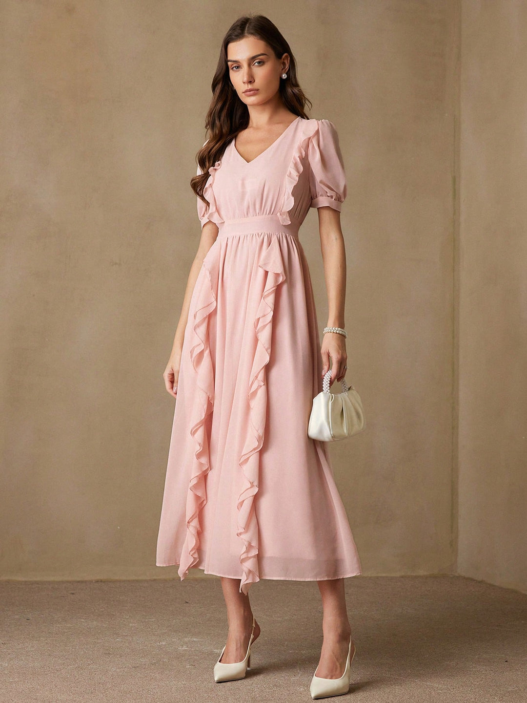 Rochie maxi SHEIN, roz