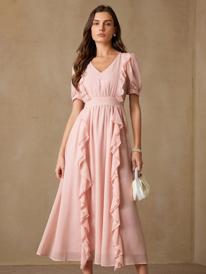 Rochie maxi SHEIN, roz