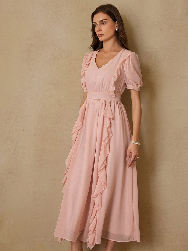 Rochie maxi SHEIN, roz