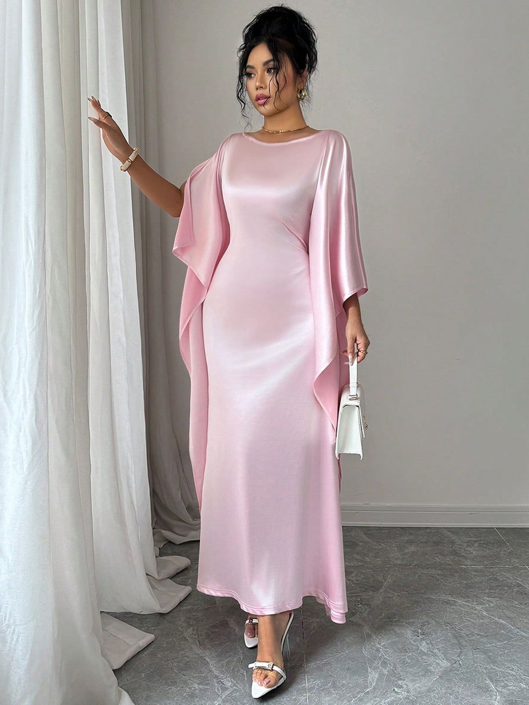 Rochie maxi SHEIN, roz