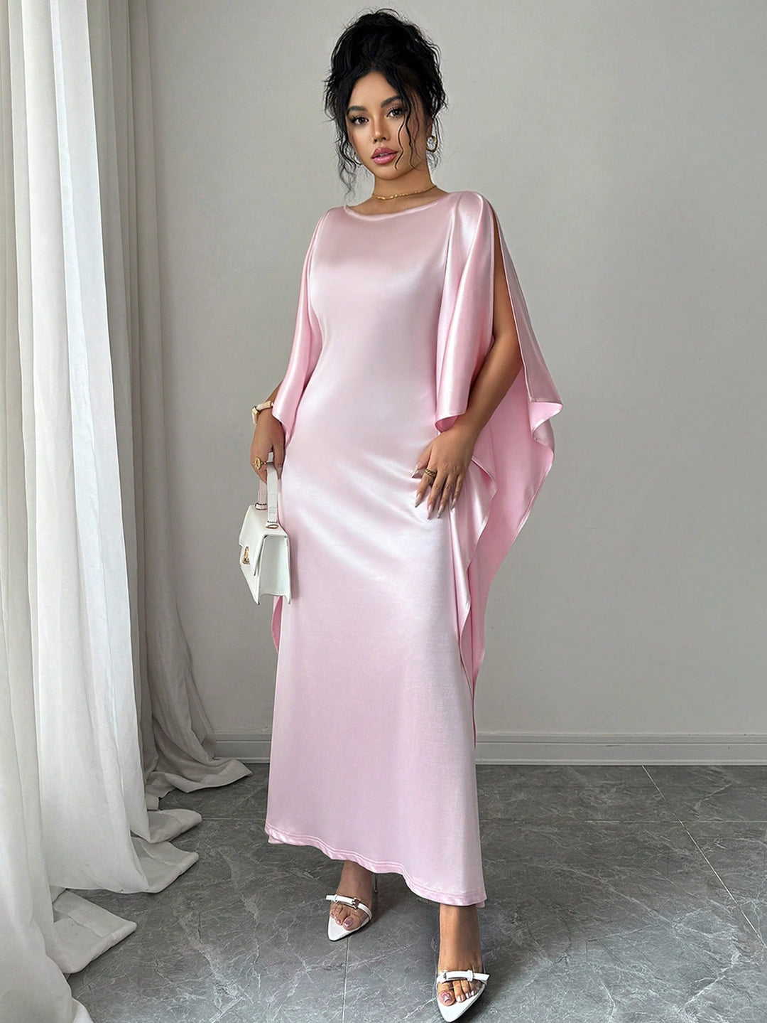 Rochie maxi SHEIN, roz