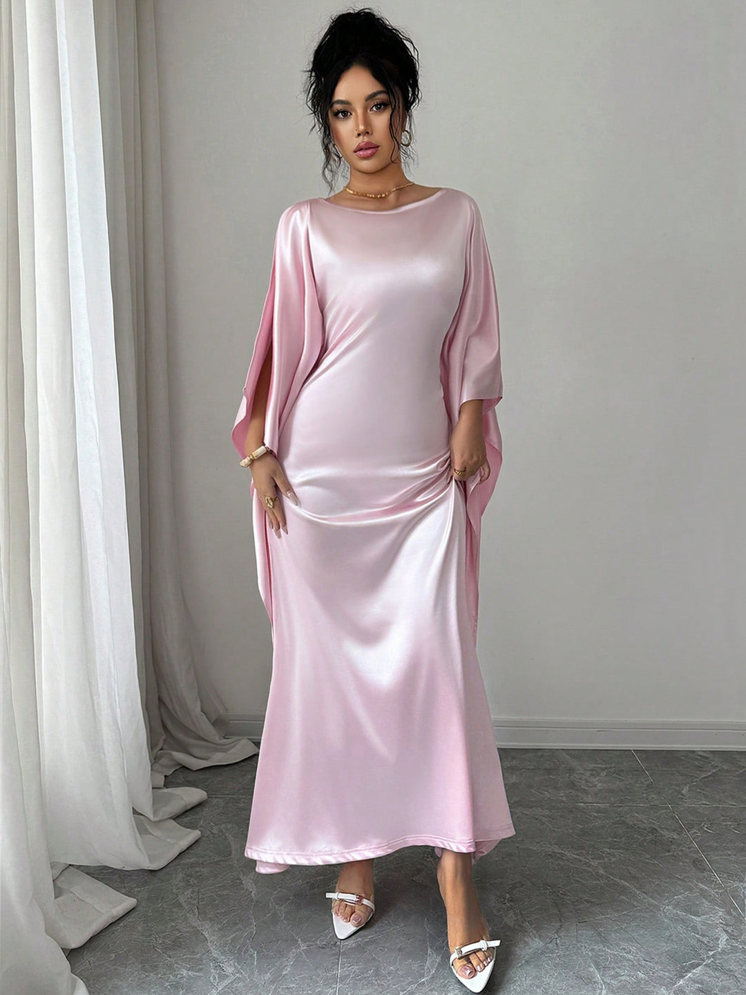 Rochie maxi SHEIN, roz