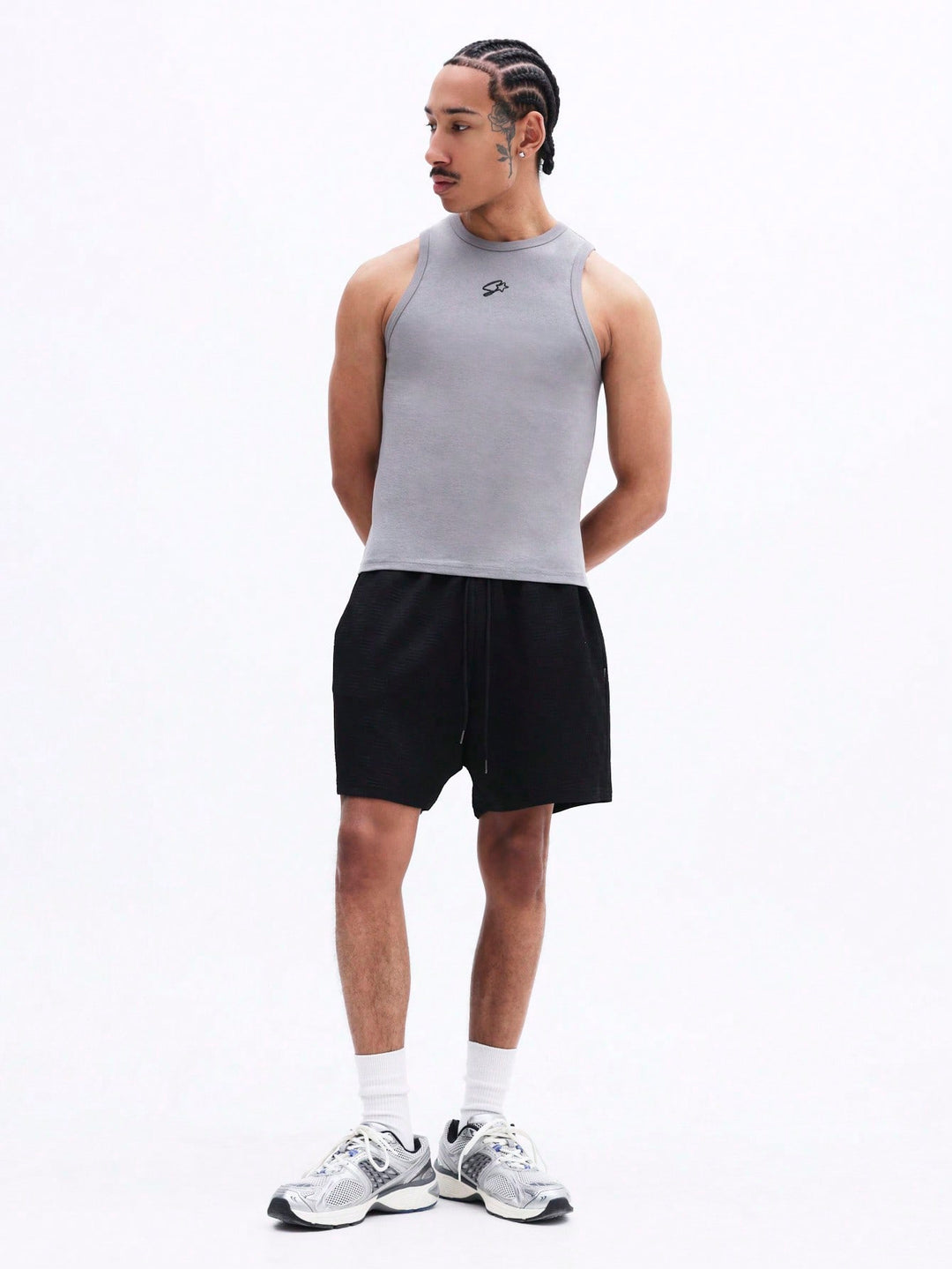 Pantaloni scurți SHEIN, negru