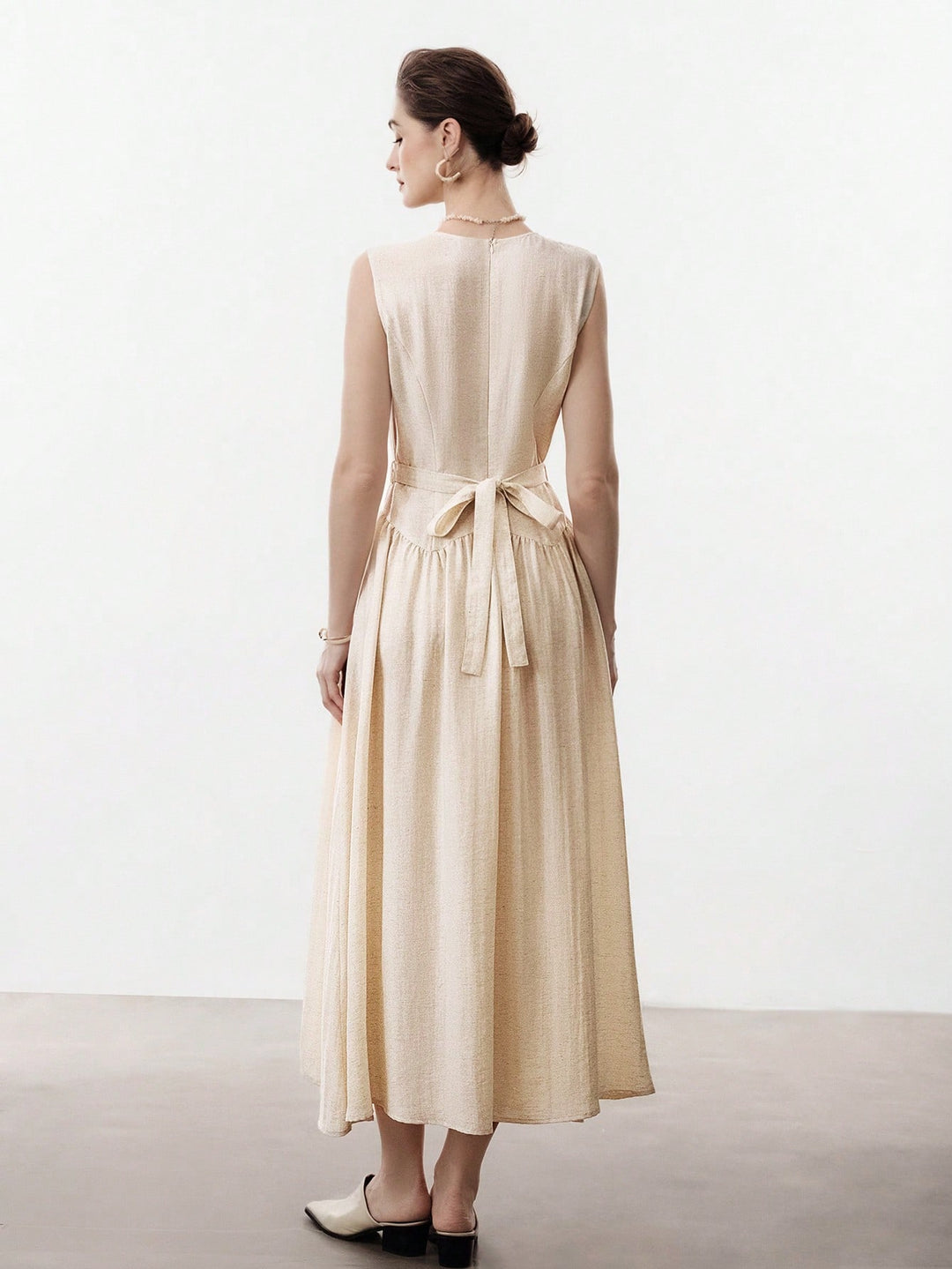 Rochie maxi SHEIN, bej