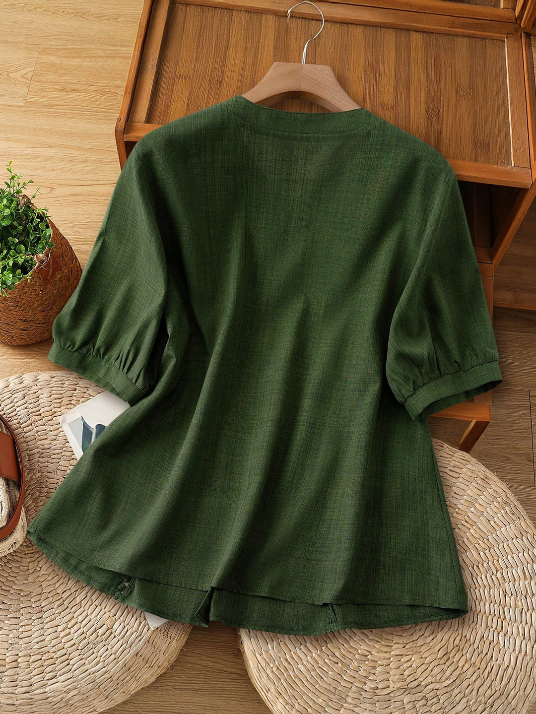 Bluză SHEIN, verde
