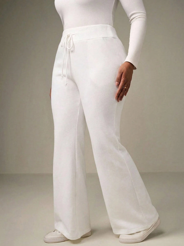 Pantaloni SHEIN, alb