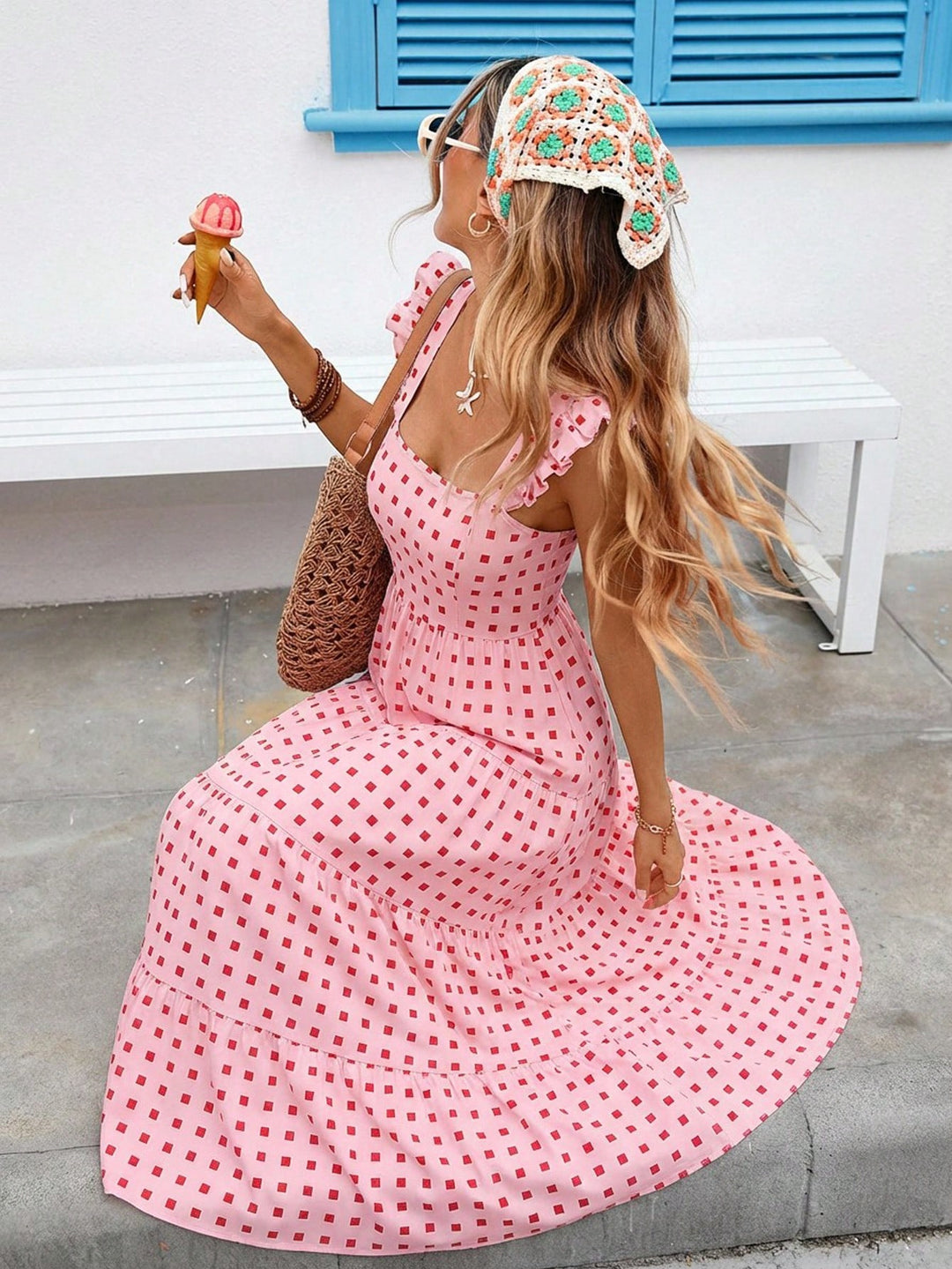 Rochie maxi SHEIN, mix culori