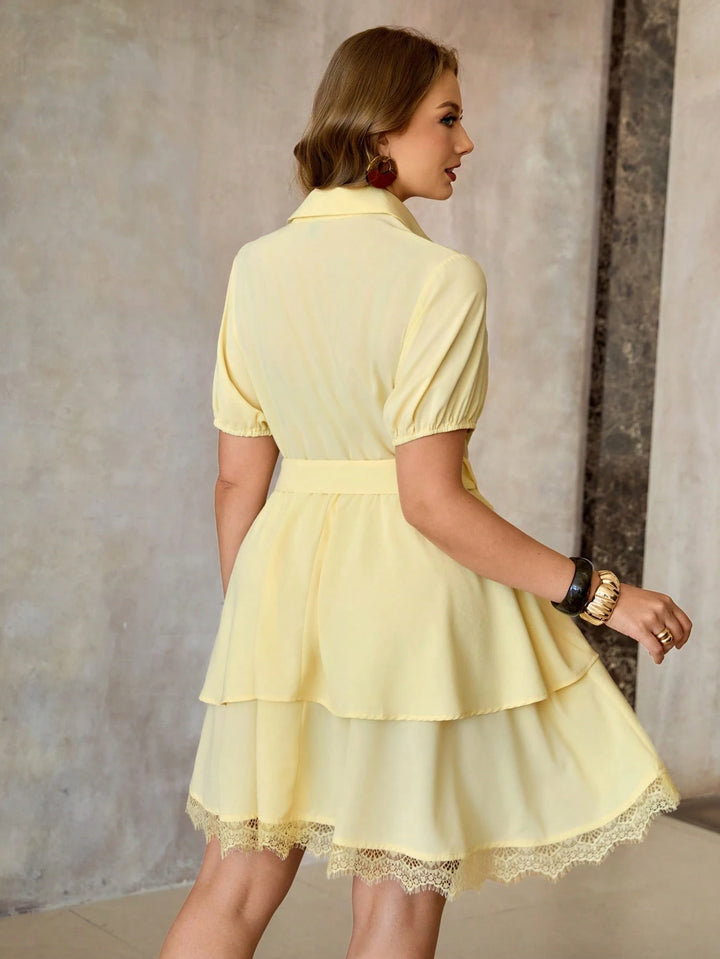 Rochie mini SHEIN, galben