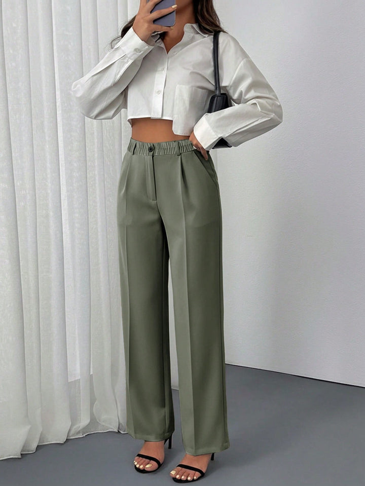 Pantaloni SHEIN, kaki
