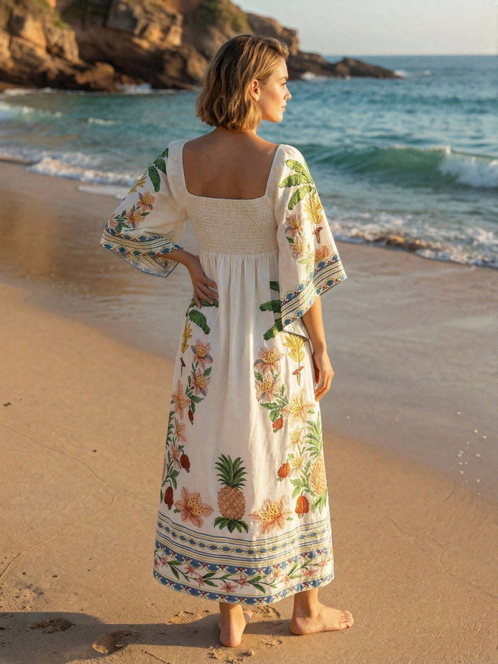 Rochie maxi SHEIN, bej