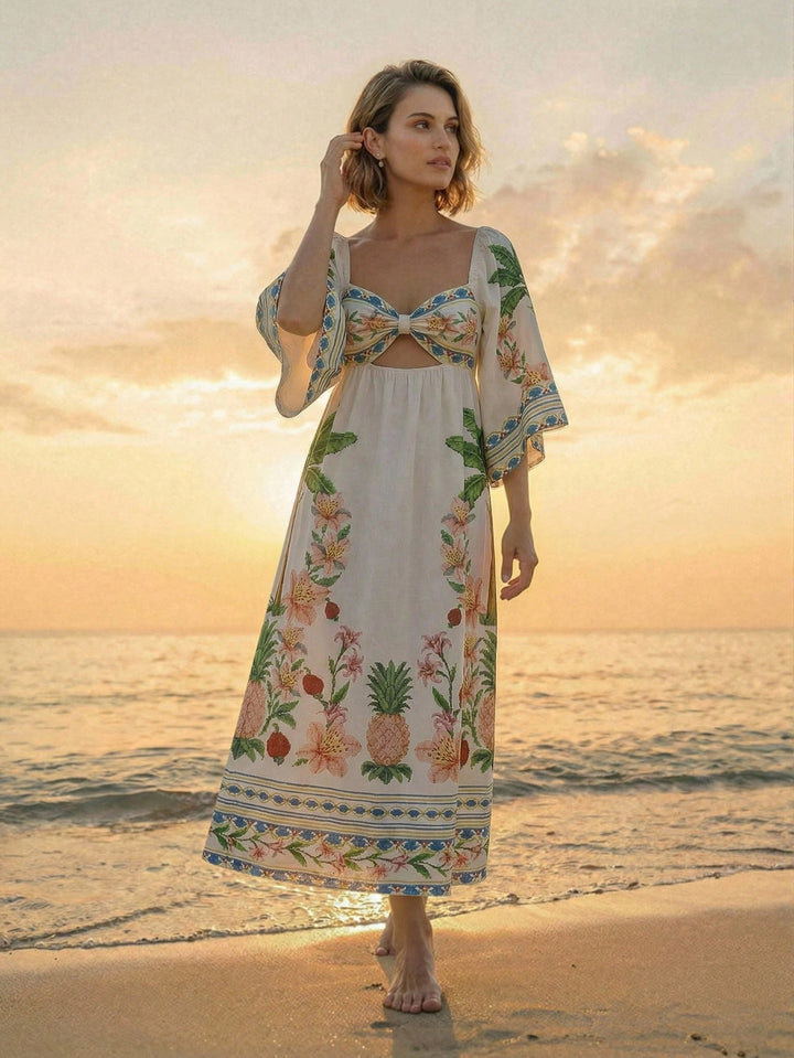 Rochie maxi SHEIN, bej