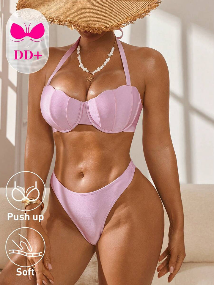 Costum de baie SHEIN, roz