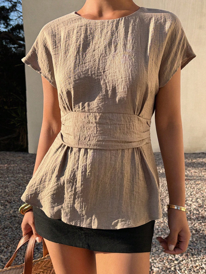 SHEIN blúz, khaki