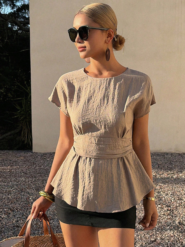 SHEIN blúz, khaki