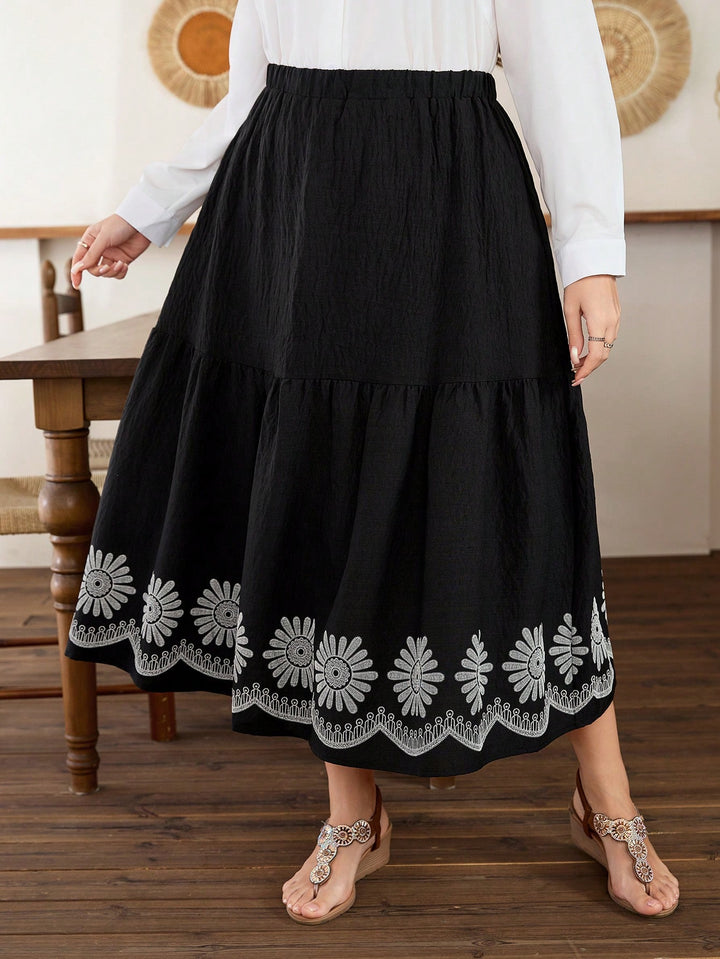 Fustă maxi SHEIN, negru