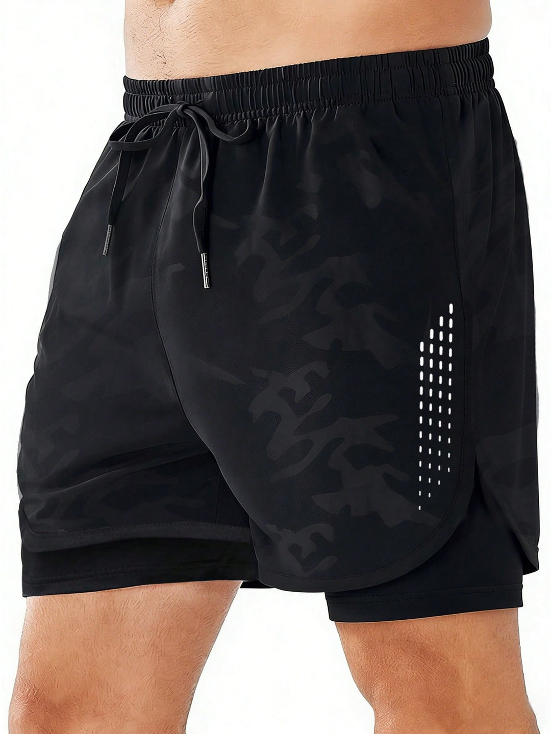 Pantaloni scurți SHEIN, negru