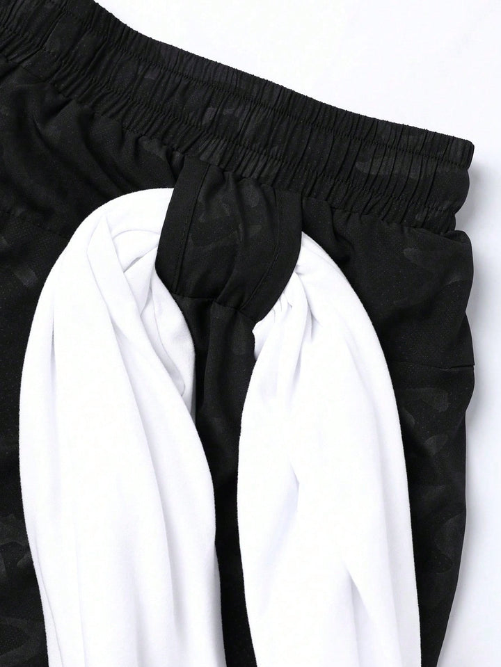 Pantaloni scurți SHEIN, negru
