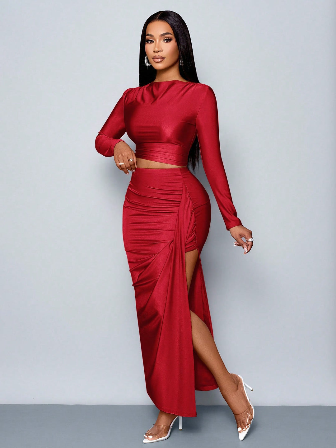 SHEIN együttes, meggypiros