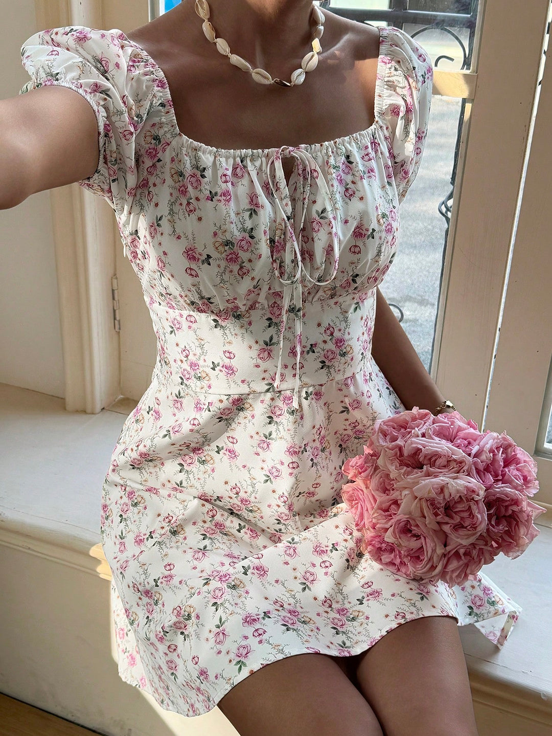Rochie scurtă SHEIN, roz