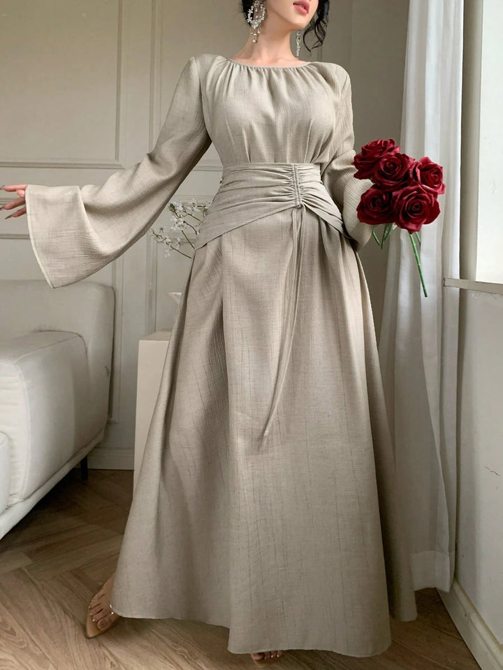Rochie maxi SHEIN, bej
