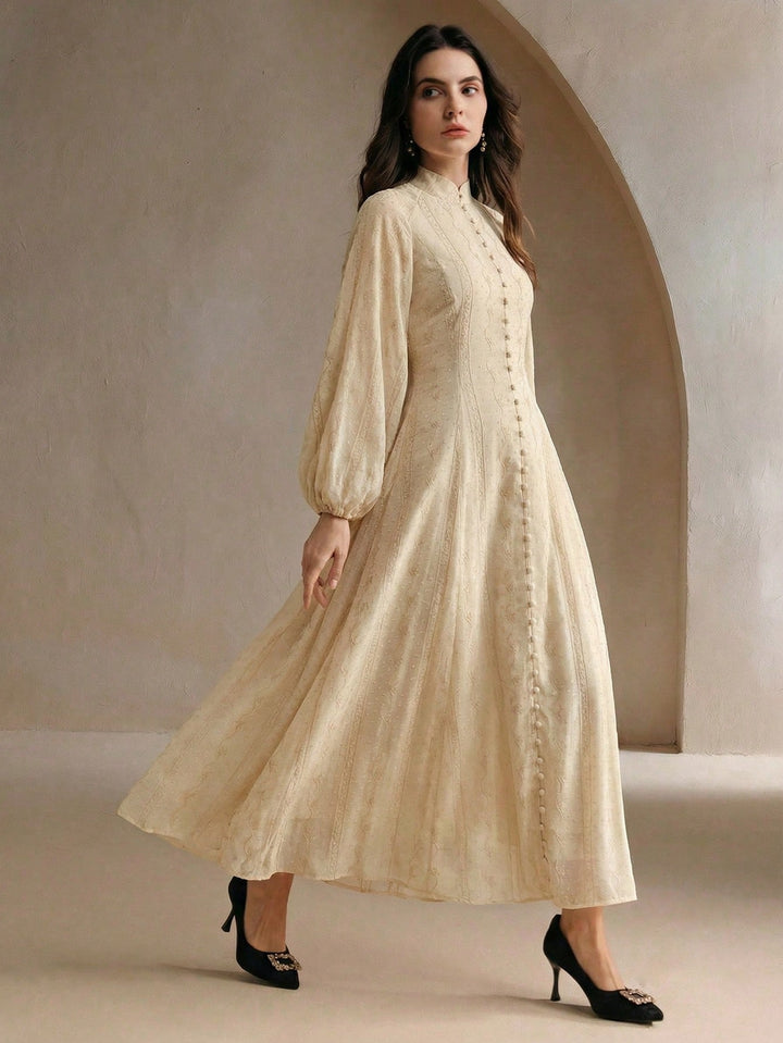 Rochie maxi SHEIN, bej