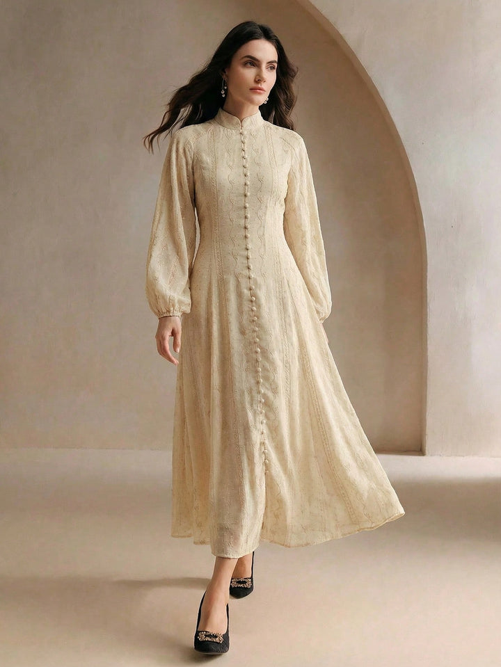 Rochie maxi SHEIN, bej