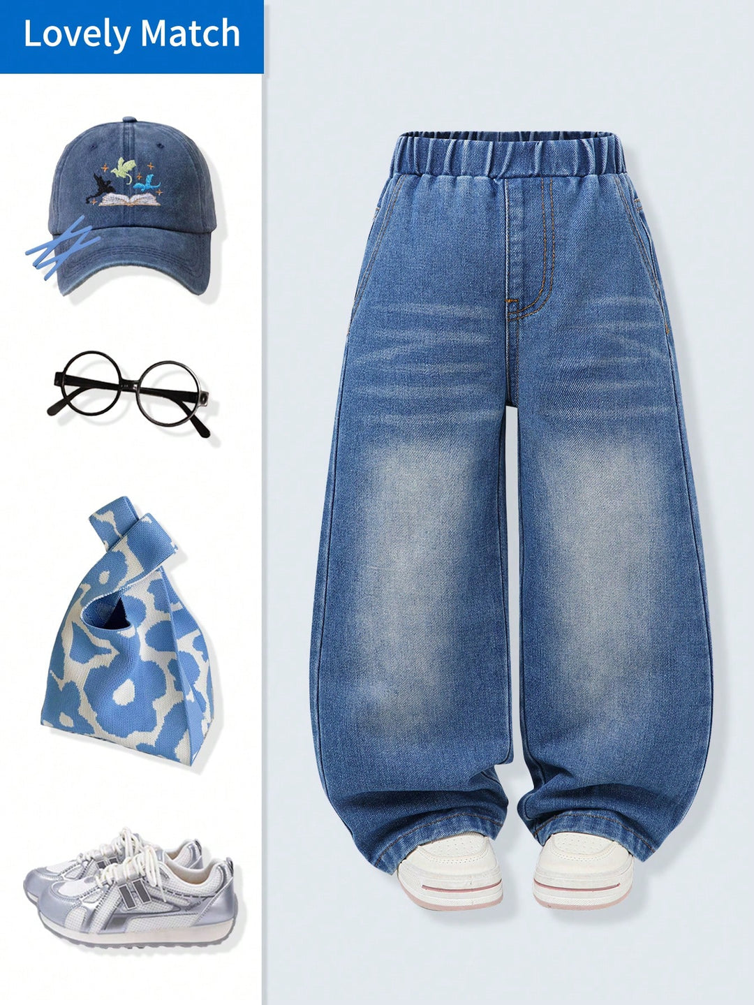 Jeans SHEIN, albastru