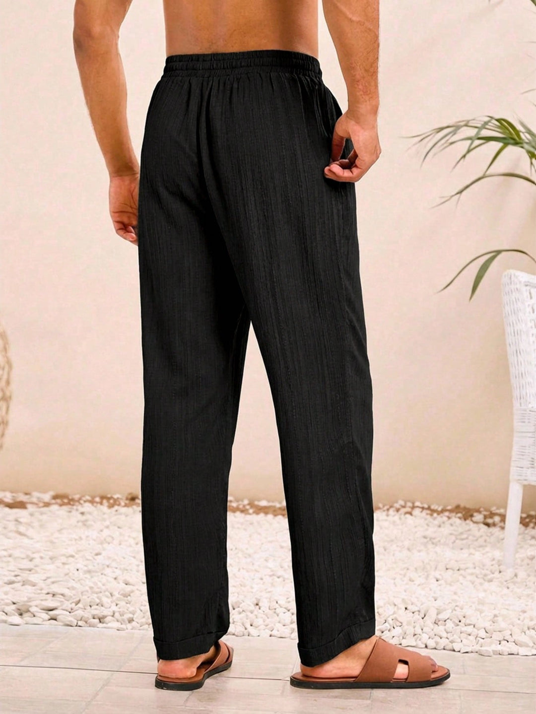 Pantalon SHEIN, negru