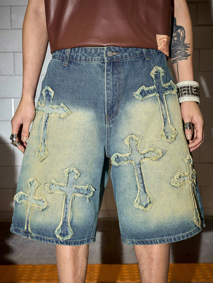 Pantaloni scurți SHEIN, albastru