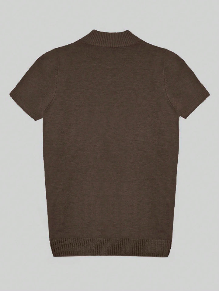 Pulover tricotat SHEIN, maro