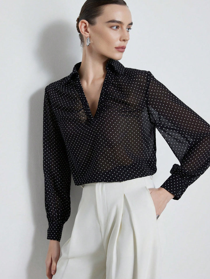 Bluza cu mâneci lungi SHEIN, negru