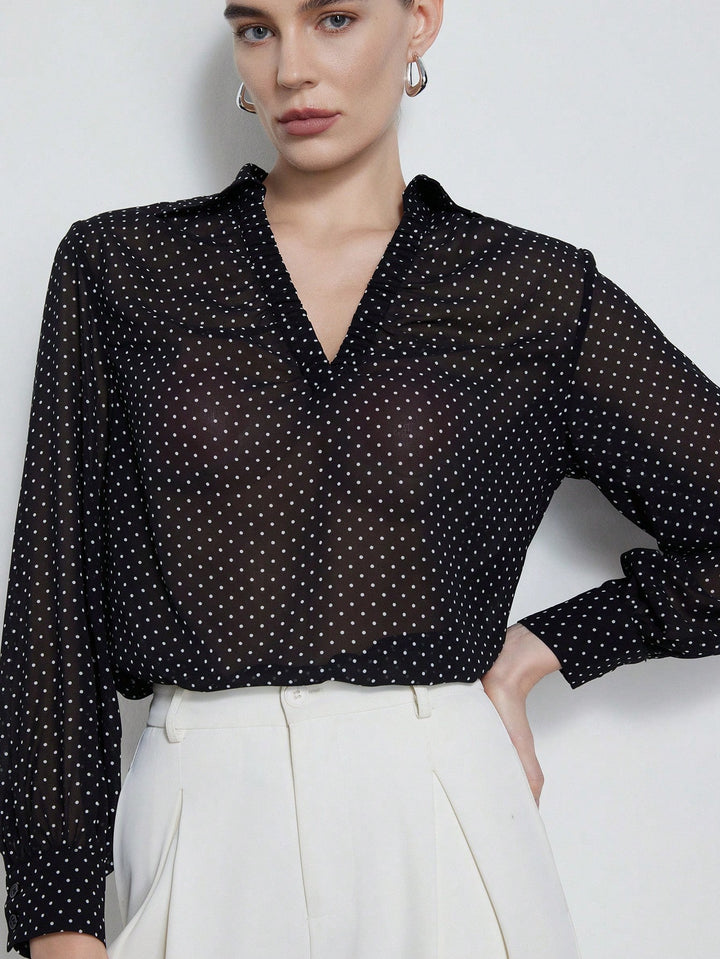 Bluza cu mâneci lungi SHEIN, negru