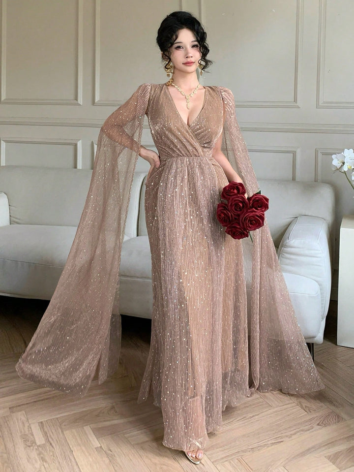 Rochie maxi SHEIN, kaki