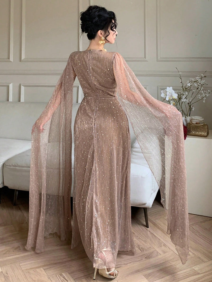 Rochie maxi SHEIN, kaki