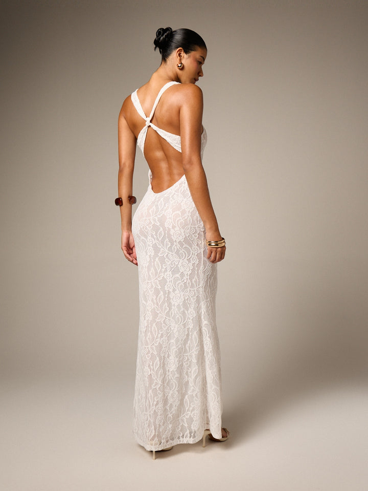 Rochie maxi SHEIN, alb