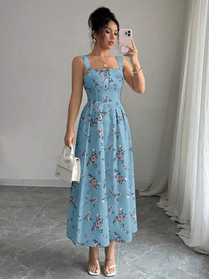 Rochie maxi SHEIN, albastru