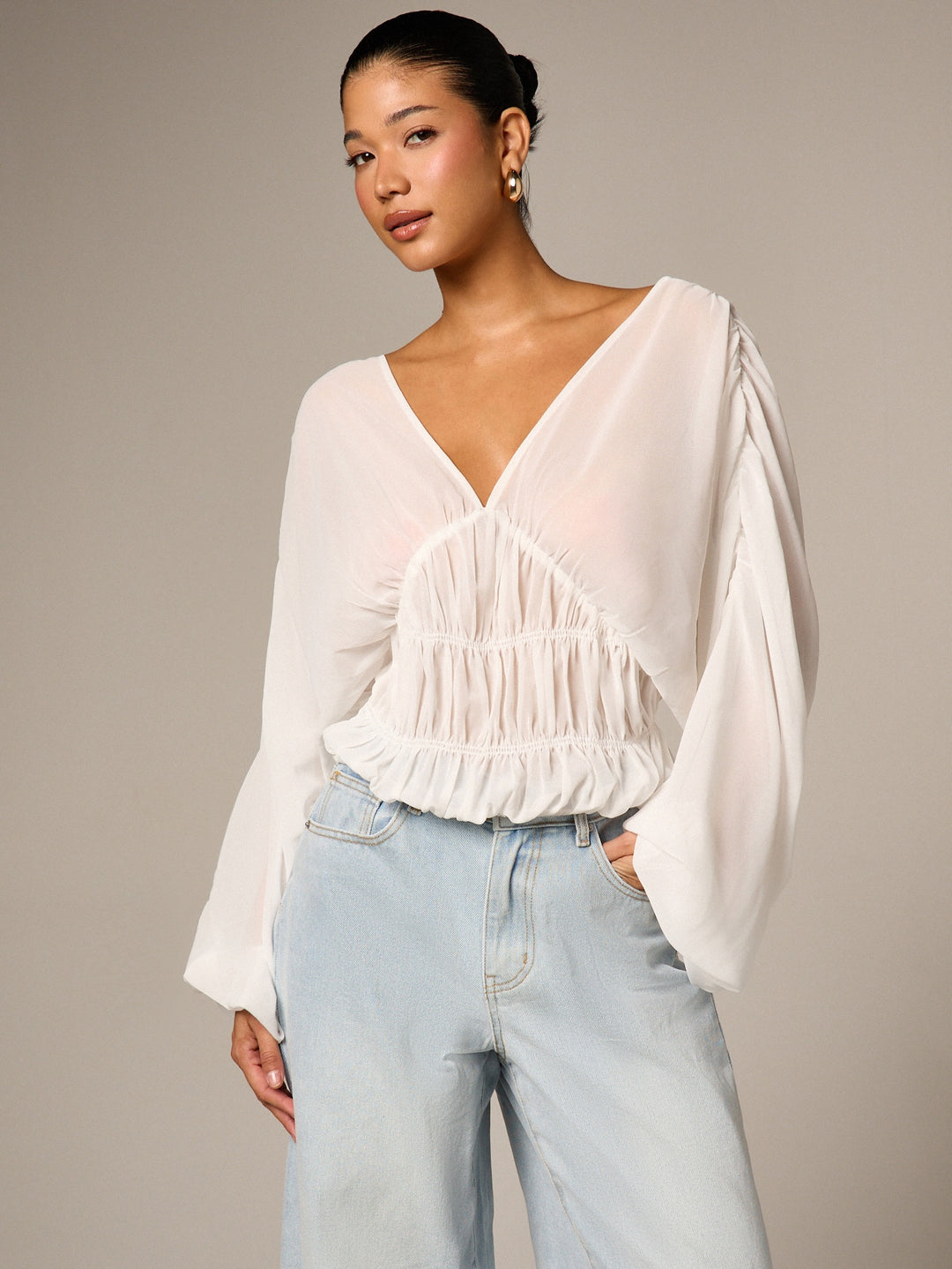 Bluza SHEIN, alb